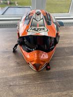 Cross helm Lazer met monteerbare crossbril, Motoren, Ophalen of Verzenden