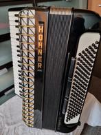 ACCORDEON HOHNER-ATLANTIC 4 N DE LUXE.120 Bass, Ophalen, Met koffer, Zo goed als nieuw, Knopaccordeon