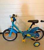 Mooie blauwe kinderfiets 14 inch, Ophalen, 14 inch of minder, Handrem