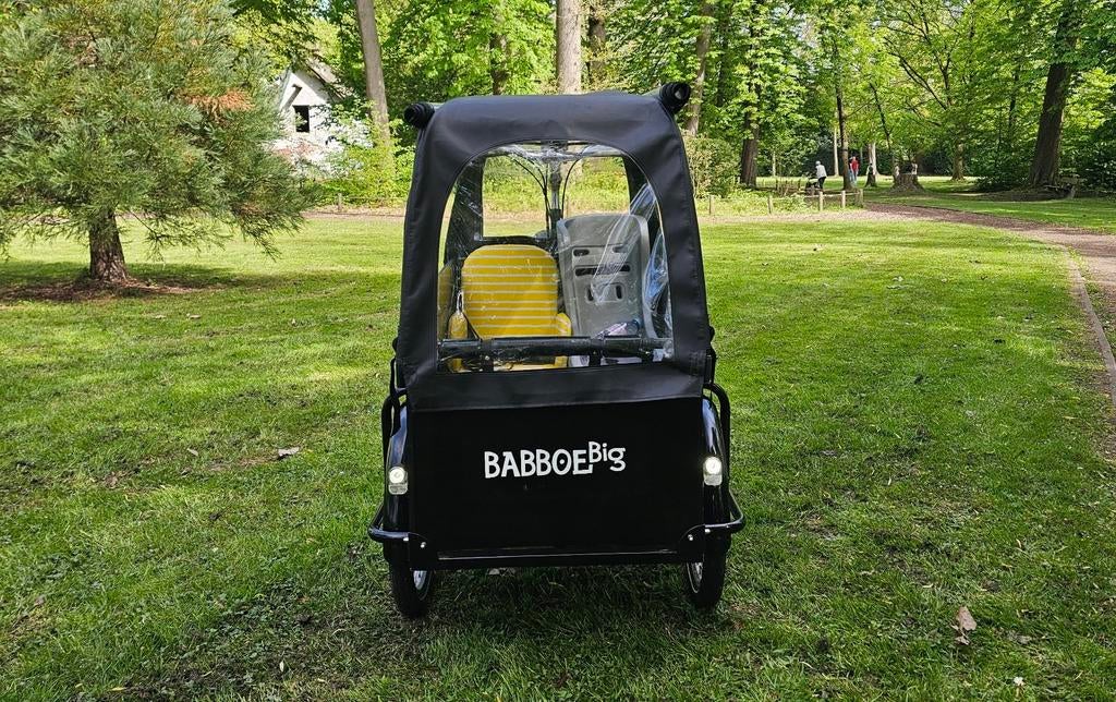 Elektrische bakfiets BABBOE Big is GEKEURD in perfecte staat, Vélos & Vélomoteurs, Enlèvement, Comme neuf, 4 enfants ou plus, Électrique