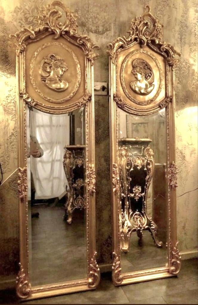 Set Trumeau Passpiegels, Antiek en Kunst, Antiek | Spiegels, Ophalen