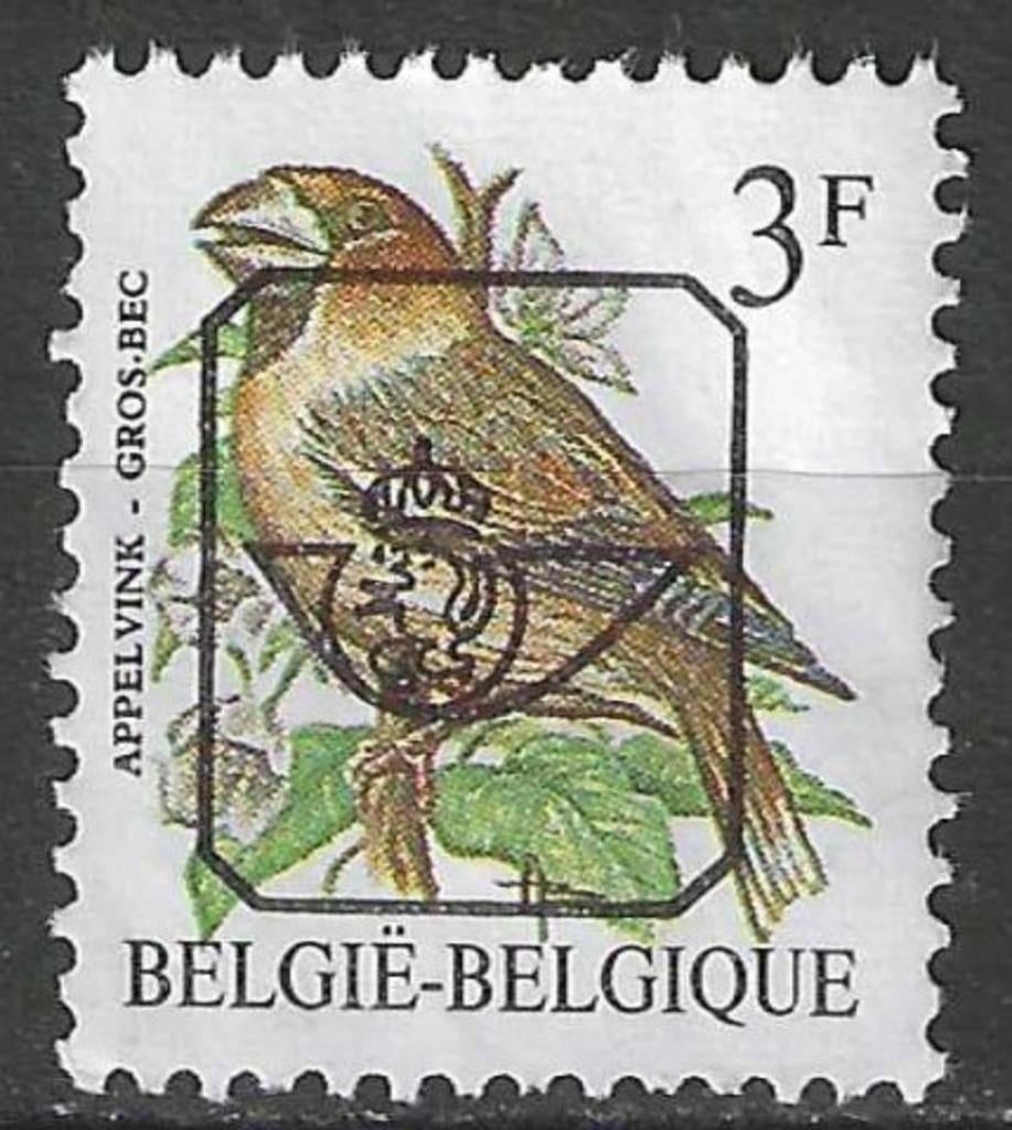 Belgique 1987 - OBP 820P7Apre - Hawfinch - 3 F. (ZG), Timbres & Monnaies, Timbres | Europe | Belgique, Envoi, Non oblitéré, Sans gomme