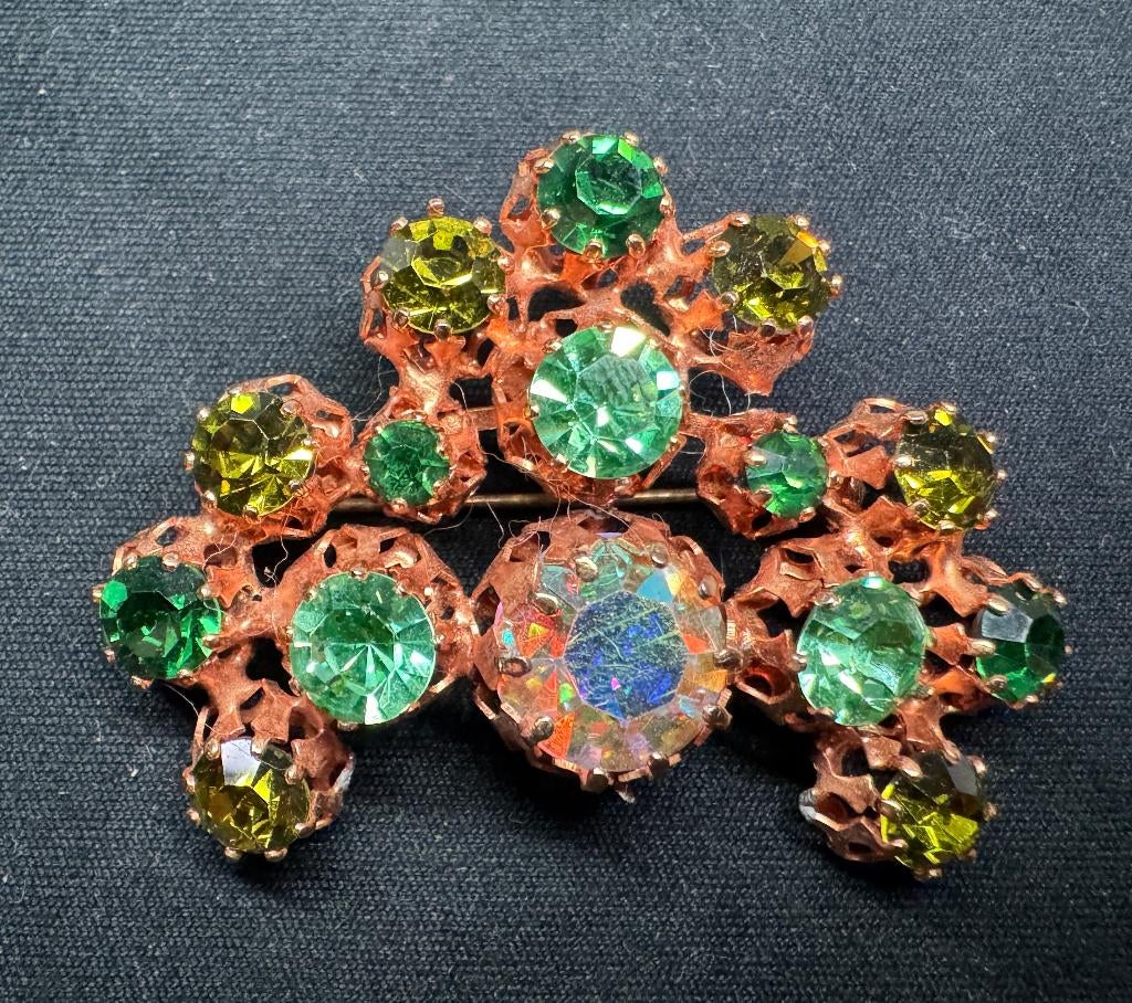 Bijoux de Fantaisie - Broche Vintage Années 1970, Bijoux, Sacs & Beauté, Enlèvement ou Envoi, Autres matériaux, Broche