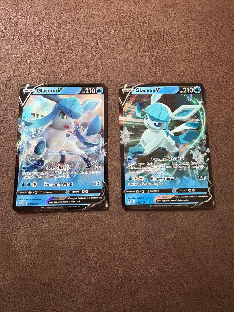 Glaceon V 040/Glaceon V 196, Ophalen of Verzenden, Zo goed als nieuw