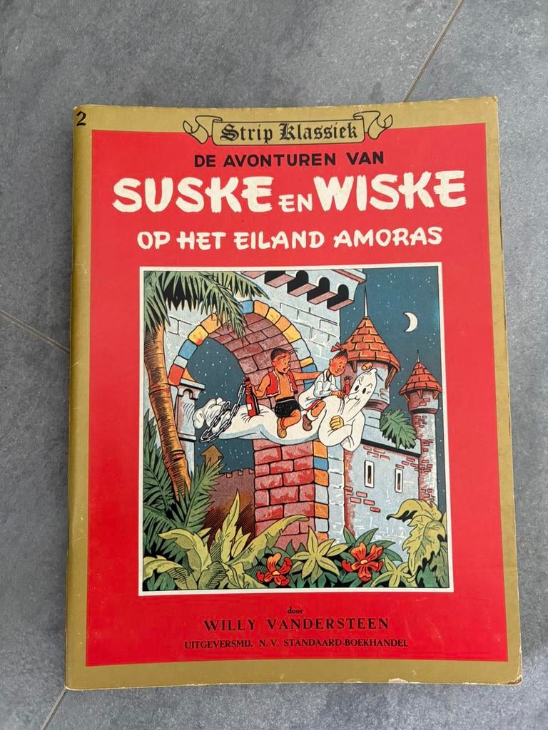 Suske en Wiske Op het eiland Amoras 1981, Boeken, Eén stripboek, Ophalen of Verzenden, Zo goed als nieuw
