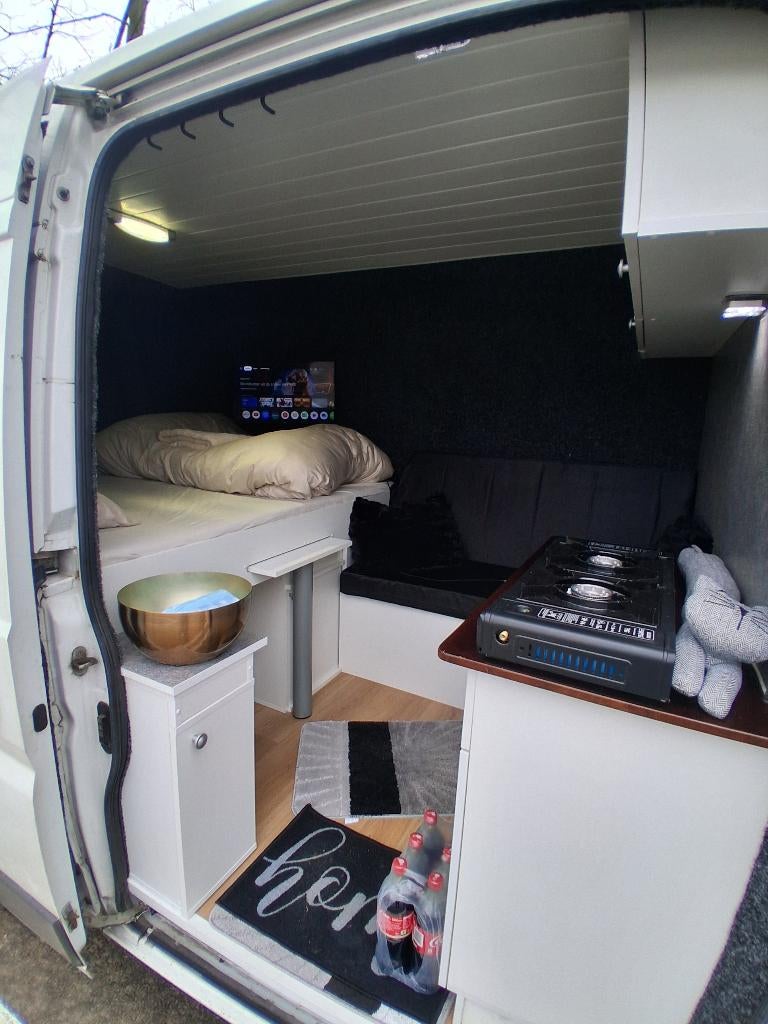 Buscamper fiat ducato, Caravans en Kamperen, Mobilhomes, Fiat, Tot en met 2, Particulier, Fiat