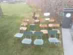 Groot lot diverse retro schoolstoeltjes, Ophalen