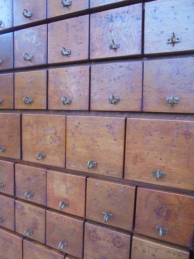 Ladekast apothekerskast winkelkast, Huis en Inrichting, Kasten | Ladekasten, Gebruikt, 100 tot 150 cm, 50 tot 100 cm, 25 tot 50 cm