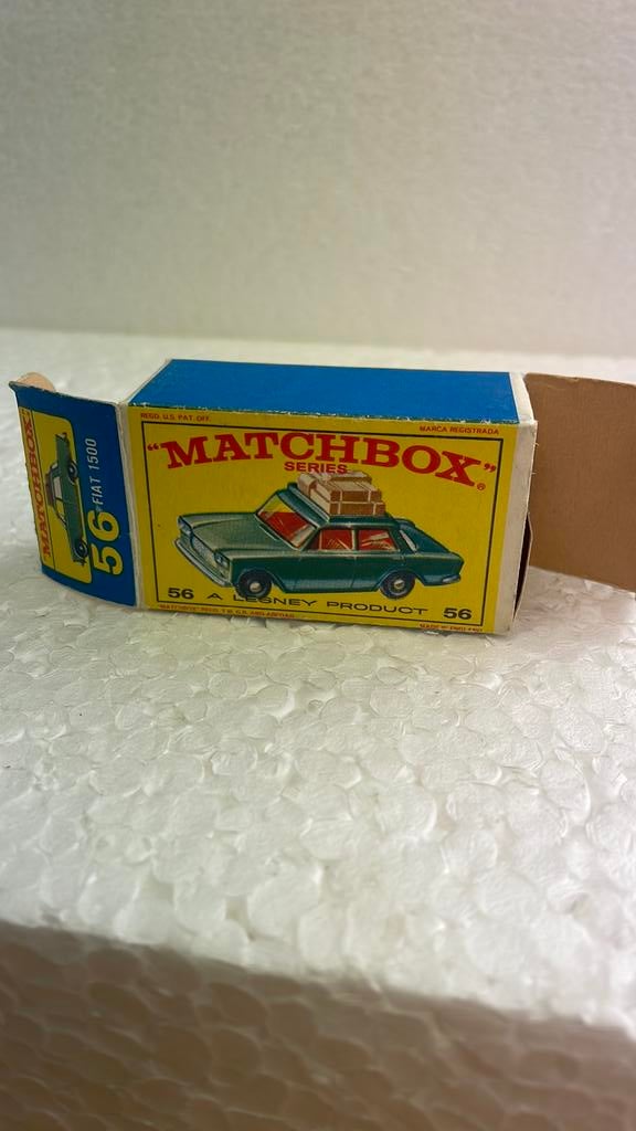 Matchbox 56 Fiat 1500 doosje, Enlèvement ou Envoi, Comme neuf