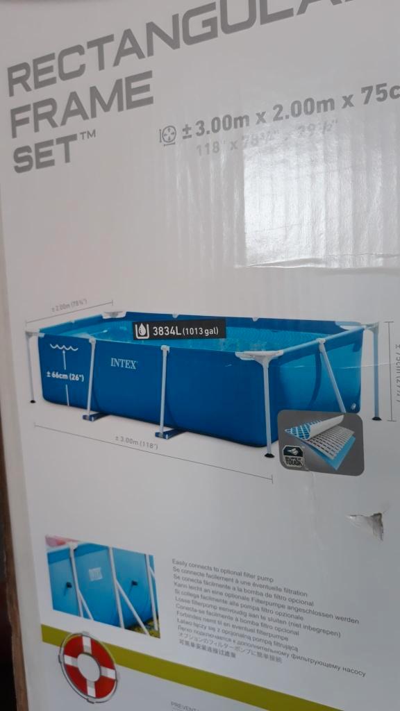 intex zwembad 300x200x75cm met alle toebehoren, Tuin en Terras, Zwembad-toebehoren, Gebruikt, Ophalen