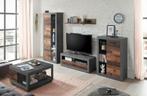 Complete woonkamerset betonlook/vintage hout, Huis en Inrichting, 150 tot 200 cm, Nieuw, Ophalen of Verzenden, Moderne