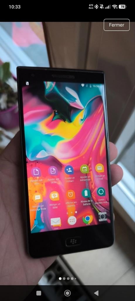 Vends ou échange Blackberry motion 32gb carbon, 10 mégapixels ou plus, Enlèvement ou Envoi, Comme neuf, Sans abonnement