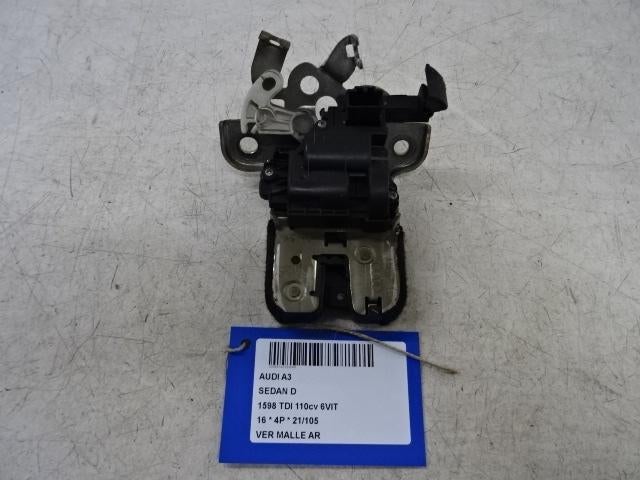SERRURE COFFRE Audi A3 Limousine (8VS / 8VM) (4H0827505A), Utilisé, Audi, Haillon arrière