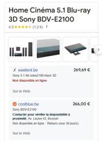 Home cinéma 5.1 blu-ray 3D SONY, Lecteur Blu-ray, Enlèvement, Utilisé, Sony