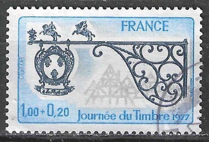 Frankrijk 1977 - Yvert 1927 - Dag van de Postzegel (ST), Verzenden, Gestempeld