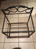 lit baldaquin 160x 200 cm en metal + 2 tables de nuits, Enlèvement, Utilisé, Deux personnes, 160 cm