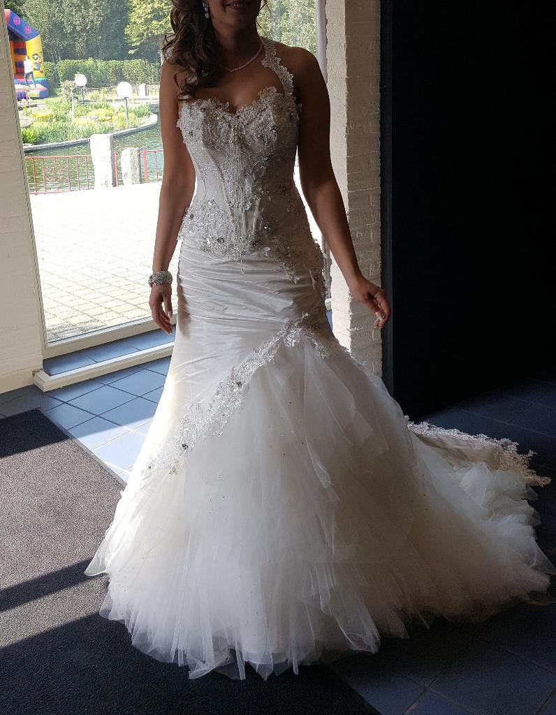 Bruidsjurk, Vêtements | Femmes, Vêtements de mariage & Accessoires de mariage, Enlèvement ou Envoi, Porté, Blanc