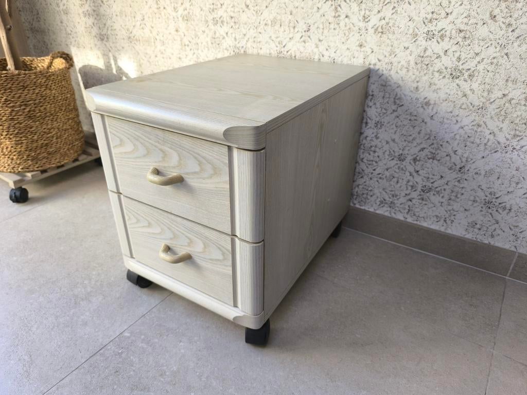 Klein ladekastje/ nachtkastje op wieltjes (Goede staat!), Ophalen, Gebruikt, Minder dan 45 cm, Minder dan 55 cm