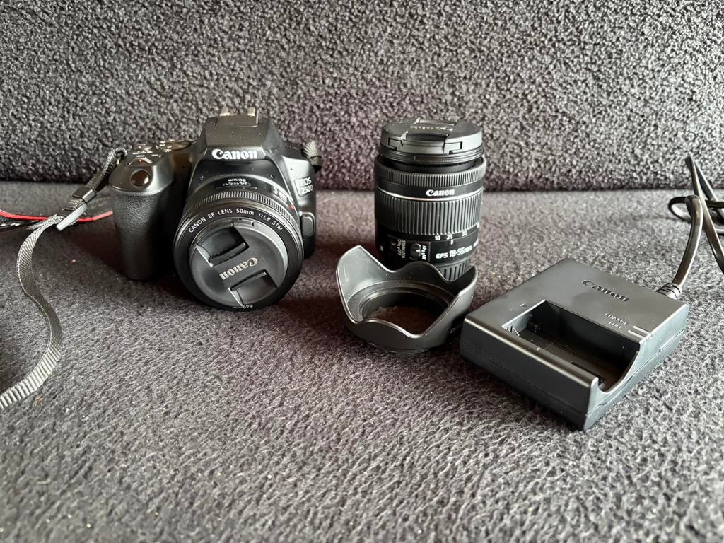 Canon eos 250D plus 2 lenzen, Ophalen, Zo goed als nieuw