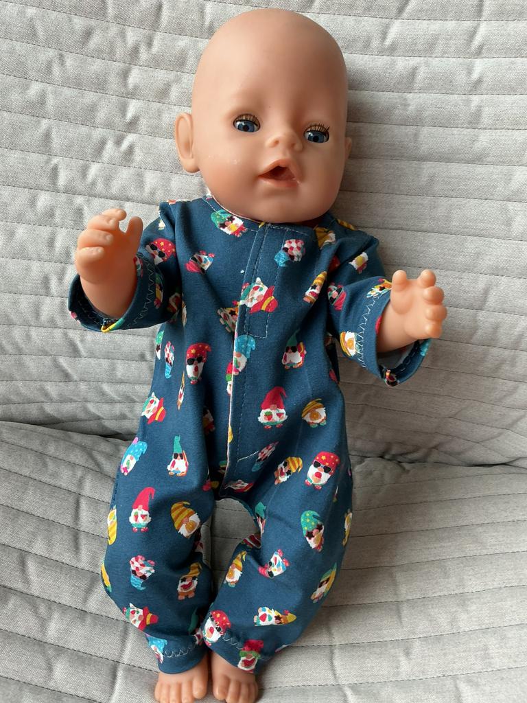 103. Babyborn: Nieuw blauw speelpakje met kabouters, Ophalen of Verzenden, Nieuw, Babypop