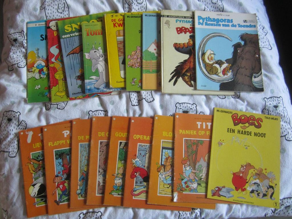 Doos met oude/nieuwe stripverhalen, Boeken, Ophalen, Gelezen