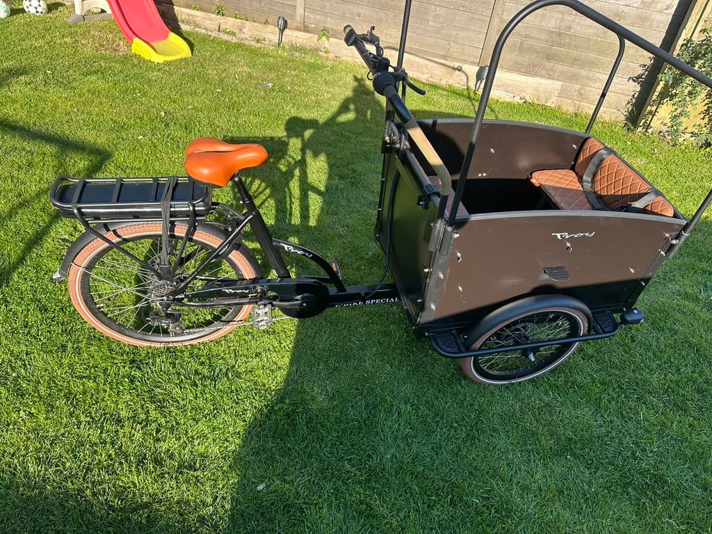 elektrische bakfiets vogue, 4 kinderen of meer, Elektrisch, Zo goed als nieuw, Schijfrem