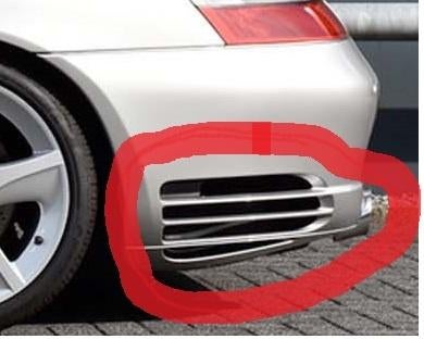 Grilles de pare-chocs arrière pour Porsche 996 turbo et 4S, Neuf, Pare-chocs, Porsche, Arrière