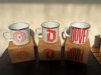 Duvel 3 tassen in enamel/metaal, Ophalen of Verzenden, Nieuw, Glas of Glazen, Duvel