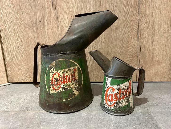 Set oliekannetje olieblik olie blik Castrol, Verzamelen, Merken en Reclamevoorwerpen, Zo goed als nieuw, Ophalen of Verzenden