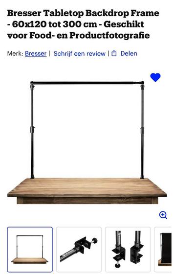 Bresser Table-Top Background support 60x300 cm beschikbaar voor biedingen