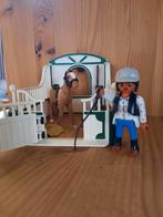 Playmobil demi pendule avec box cheval 5109, Comme neuf, Ensemble complet, Enlèvement ou Envoi