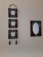 Cadres photo avec miroir assorti, Maison & Meubles, Accessoires pour la Maison | Cadres, Comme neuf, Autres matériaux, Enlèvement ou Envoi