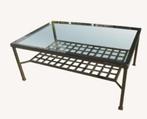 Ikea salontafel Granas met glazen blad, Huis en Inrichting, Ophalen, Gebruikt, 100 tot 150 cm, 50 tot 100 cm