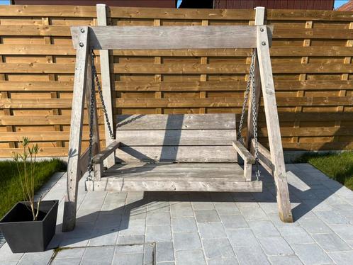 Schommelbank van Douglashout - 2 persoons, Tuin en Terras, Tuinbanken, Gebruikt, Hout, Schommelbank, Ophalen