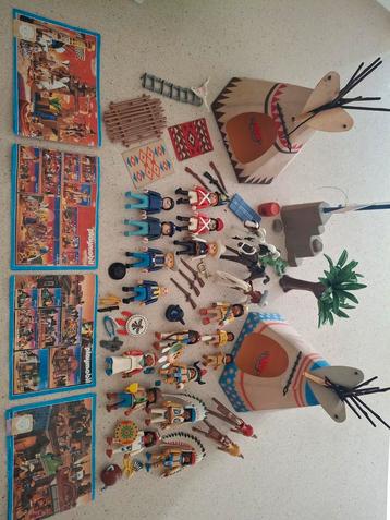 Playmobil cowboys en indianen beschikbaar voor biedingen