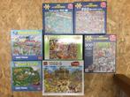 Set puzzels, Hobby en Vrije tijd, Ophalen, 500 t/m 1500 stukjes, Gebruikt, Legpuzzel