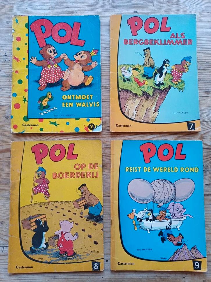 Nostalgische stripreeks Pol - Hansen, Livres, BD, Utilisé, Plusieurs BD, Enlèvement ou Envoi