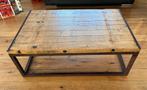 Table de salon, table basse industrielle - bois et métal, Enlèvement