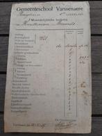 Rapport de 1919 (une feuille) - École municipale de Varssena, Enlèvement ou Envoi