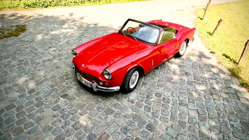 Triumph Spitfire 4 MK1, Auto's, Triumph, Particulier, Spitfire, Benzine, Cabriolet, 2 deurs, Handgeschakeld, Rood, Zwart, Kunstmatig leder