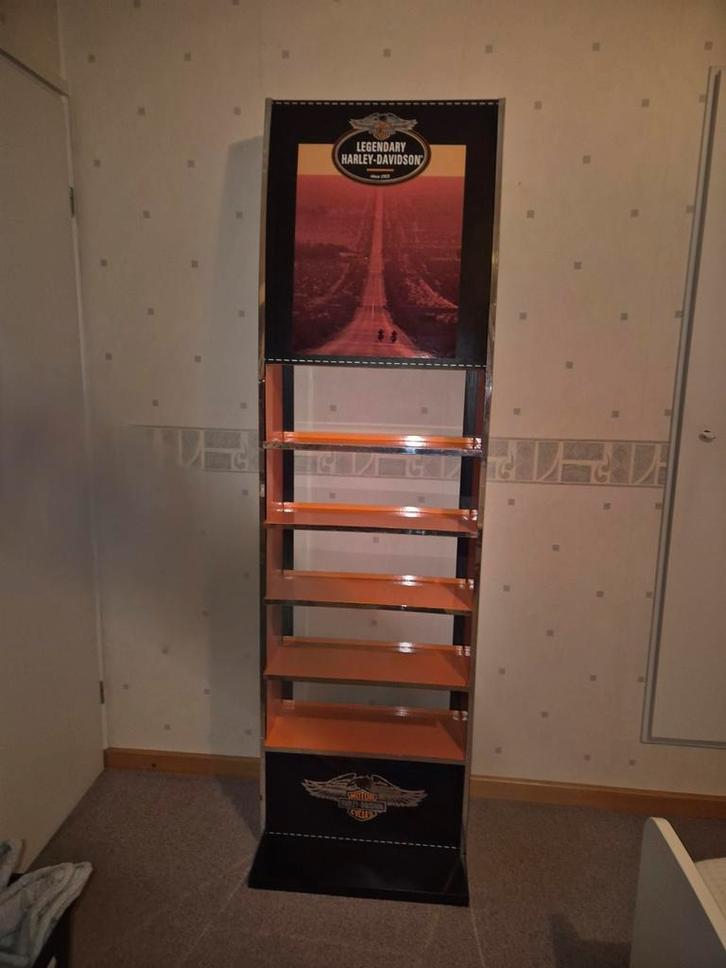 Harley Davidson display kast, Huis en Inrichting, Kasten | Vitrinekasten, Zo goed als nieuw, Ophalen