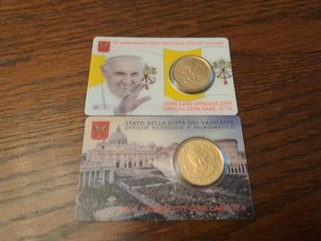 Set Vaticaan 50 cent munten. disponible aux enchères