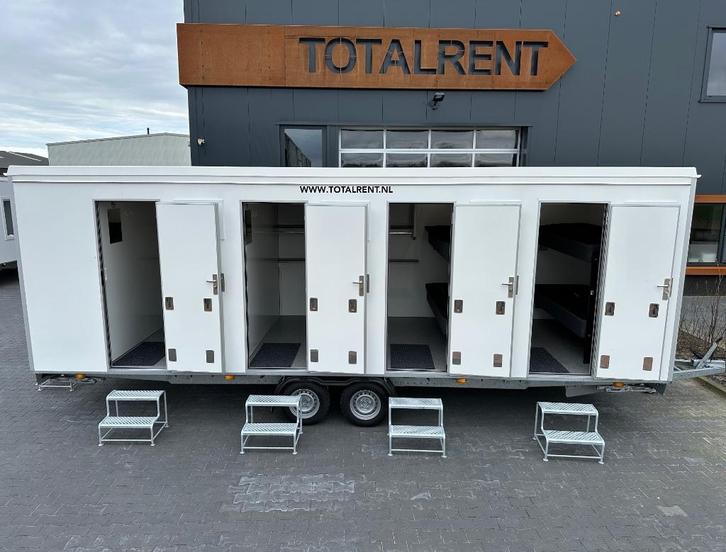 Te huur Woonunits en 8 pers slaapwagen  super handig, Hobby en Vrije tijd, Feestartikelen | Verhuur, Nieuw, Ophalen