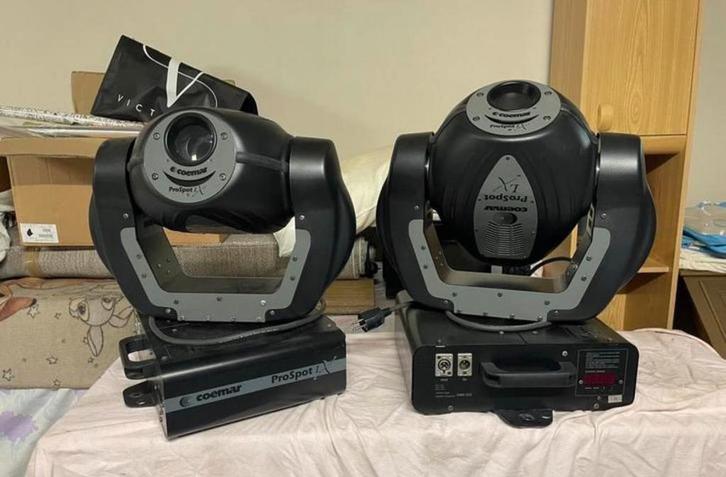 Coemar LX Prospot 250 Movingheads (4 stuks), Muziek en Instrumenten, Licht en Laser, Zo goed als nieuw, Ophalen