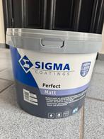 Sigma Perfect Matte verf — 10L — Wit — 110€/pot, Ophalen, Wit, Nieuw, Verf