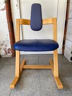 Stokke schommelstoel, Maison & Meubles, Chaises, Bleu, Bois, Enlèvement, Utilisé