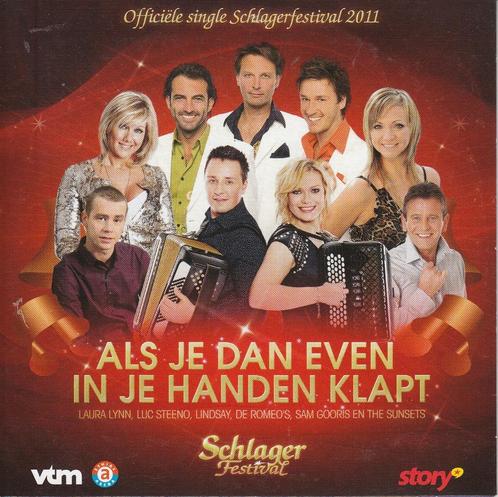 cd-single van het Schlagerfestival: Laura Lynn, Lindsay, Rom, Cd's en Dvd's, Cd Singles, Nederlandstalig, Verzenden