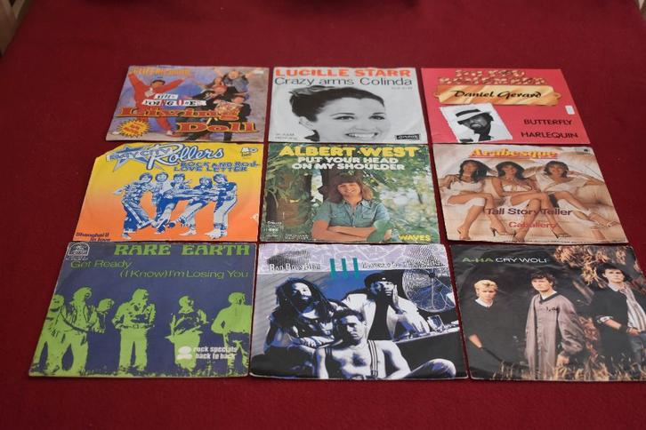 45t's pareltjes uit de jaren 60/70/80, Cd's en Dvd's, Vinyl Singles, Zo goed als nieuw, Single, Pop, 7 inch, Ophalen of Verzenden