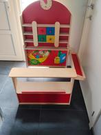 Houten speelgoedwinkel met accessoires, Ophalen, Gebruikt