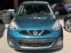 Nissan Micra 1.2i benzine - Airco*57000KM*Bleutooth*GARANTIE, Voorwielaandrijving, Stof, Blauw, Grijs
